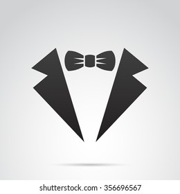 Waiter suit icon isolated on white background. Vector art.