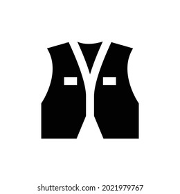 Waiter suit vector icon, isolated on white background