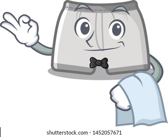 Waiter swimming trunks stored in character cupboard