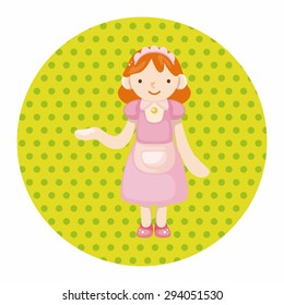 waiter theme elements vector,eps