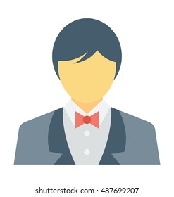 Waiter Vector Icon 