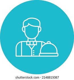 Waiter vector icon. Can be used for printing, mobile and web applications.