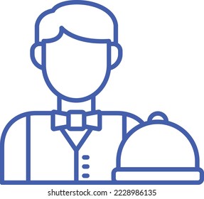 Waiter vector icon. Can be used for printing, mobile and web applications.