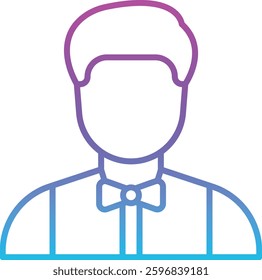 Waiter vector icon. Can be used for printing, mobile and web applications.