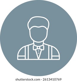Waiter vector icon. Can be used for printing, mobile and web applications.