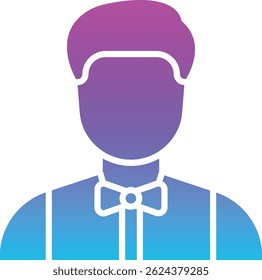 Waiter vector icon. Can be used for printing, mobile and web applications.