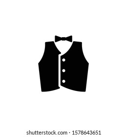 Waiter vest icon in trendy flat style isolated on white background. Symbol for your web site design, logo, app, UI. Vector illustration, EPS