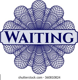 Waiting abstract rosette