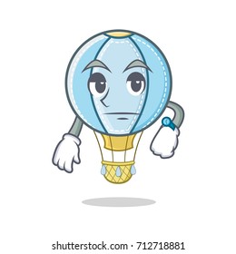 Waiting air balloon character cartoon