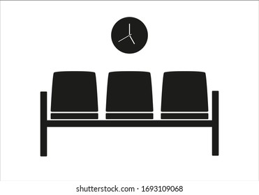Wartebereichssymbol mit Taktsymbol