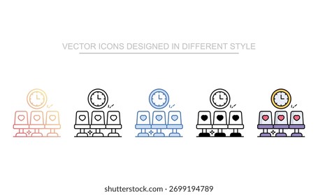 Ícone Área de Espera define várias coleções de estilos