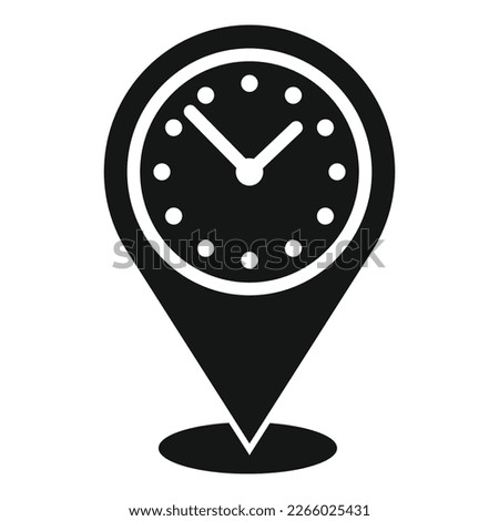 Waiting area location icon simple vector. Wait room. Chair female