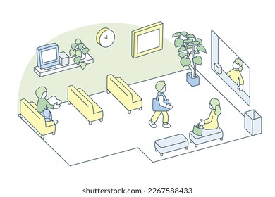 Waiting areas in hospitals and city halls.
Spend time reading books, etc.