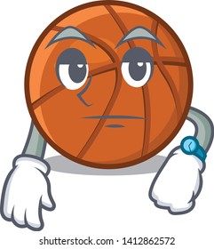 Waiting basket ball in a cartoon chair