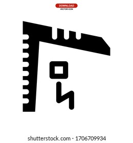 icono de bus de espera o logotipo símbolo de signo aislado ilustración vectorial - iconos vectoriales de estilo negro de alta calidad
