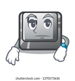 Waiting button G installed on mascot computer