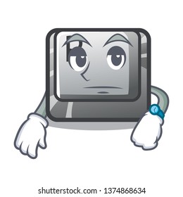 Waiting button P on a game cartoon