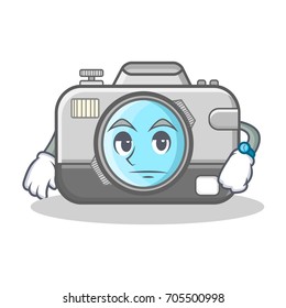 Waiting camera caharacter cartoon design