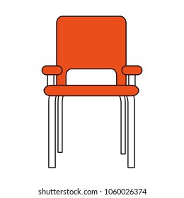 Waiting chair isolated