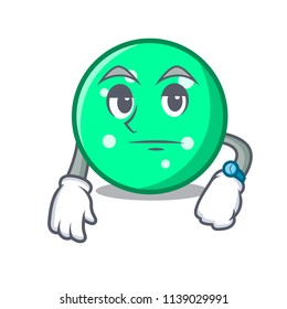 Waiting circle mascot cartoon style