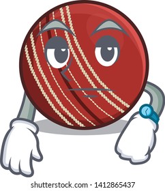 Waiting cricket ball in the character column
