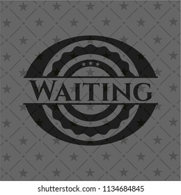 Waiting dark emblem. Retro