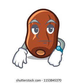 Waiting dates fruit mascot cartoon