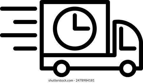 waiting delivery package service icon