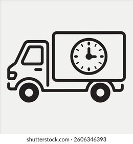Waiting delivery package service, Vector Design Express Shipping Icon Style