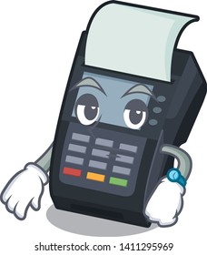 Waiting EDC machine on the character cardboard