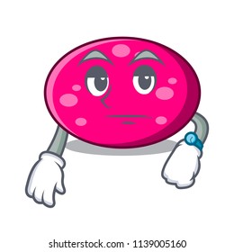Waiting ellipse mascot cartoon style
