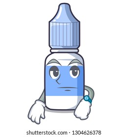 Waiting eye drops isolated with the characters
