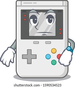 Waiting gesture handheld game Scroll on cartoon character design