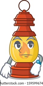 Waiting gesture lantern Scroll on cartoon character design
