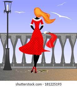 waiting girl