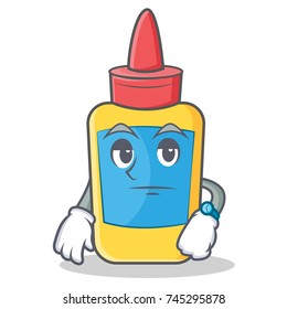 Waiting glue bottle character cartoon