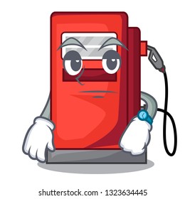 Waiting gosoline pump front the cartoon house