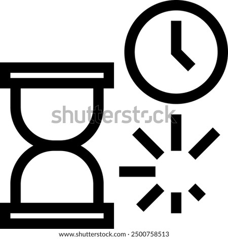 Waiting Icon Fill  Vector Design