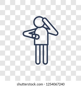 Waiting icon. Trendy linear Waiting logo concept on transparent background from Human Resources collection