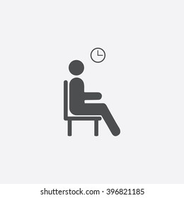 Waiting Icon Vector. 