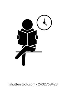 icono de espera, vector mejor icono plano.