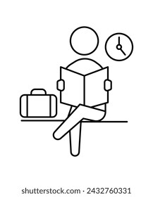 Wartendes Symbol, Symbol für beste Vektorlinie.