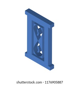 Waiting isometric left top view 3D icon