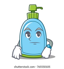 Waiting liquid soap character cartoon