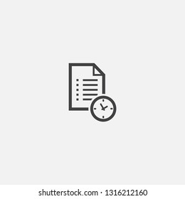 Waiting list base icon. Simple sign illustration. Waiting list symbol design. Can be used for web, print and mobile