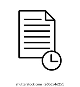 Waiting list Icon collection in filled and stroke style. For graphic and web design collection logo vector illustration