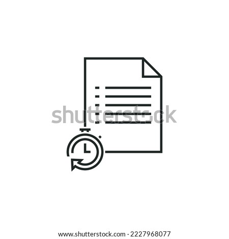Waiting list icon isolated on white background	