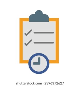 Waiting List Vector Flat Icon For Personal And Commercial Use.
