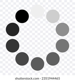 Waiting or loading icon. Loading black web icon. Vector clipart.