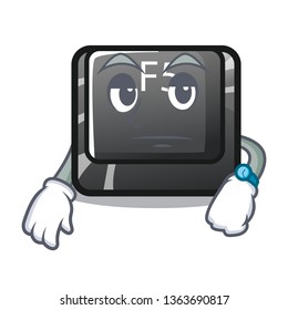 Waiting longest F5 button on cartoon keyboard